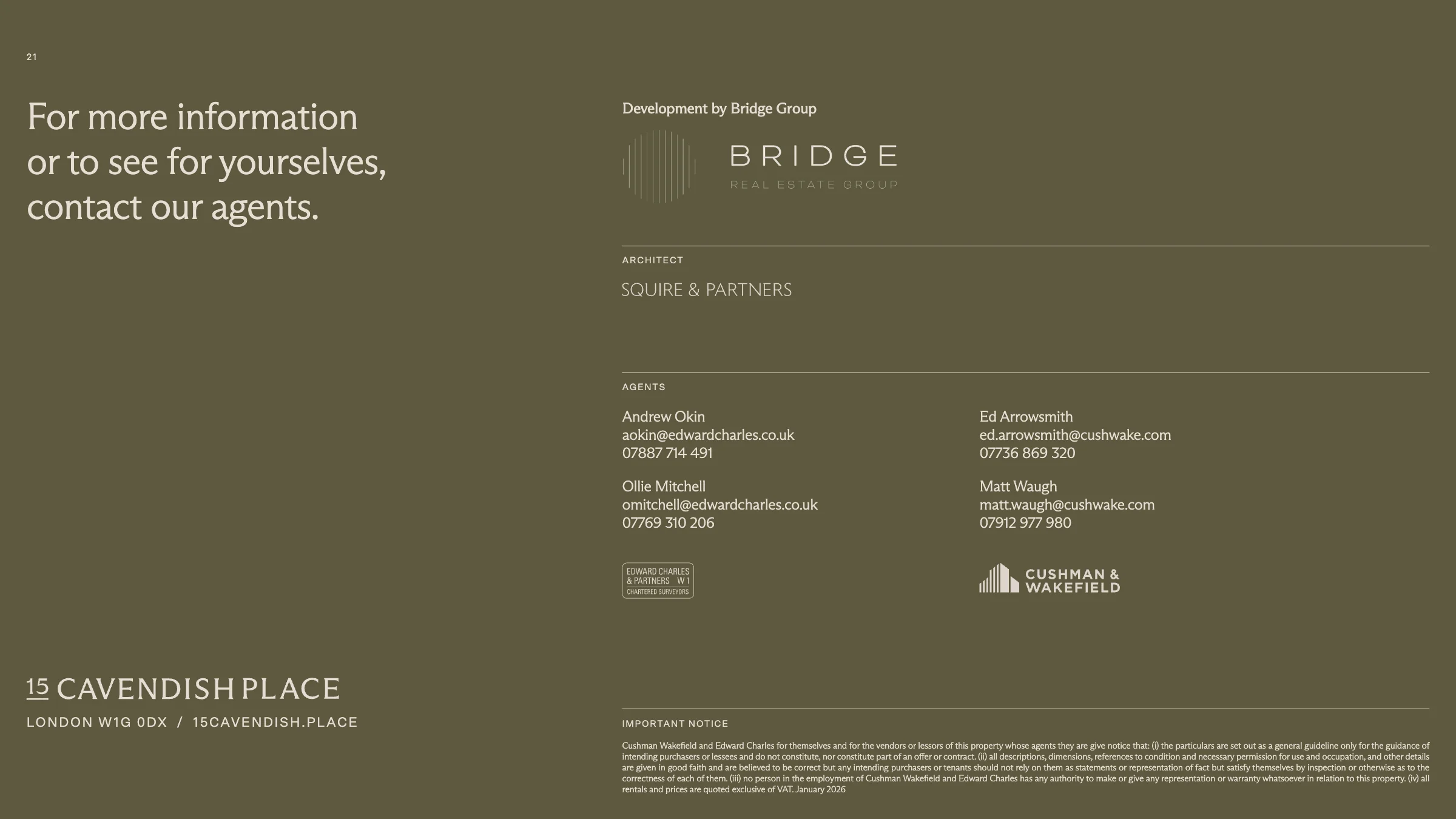 15 Cavendish Place, Marylebone brochure, page 21