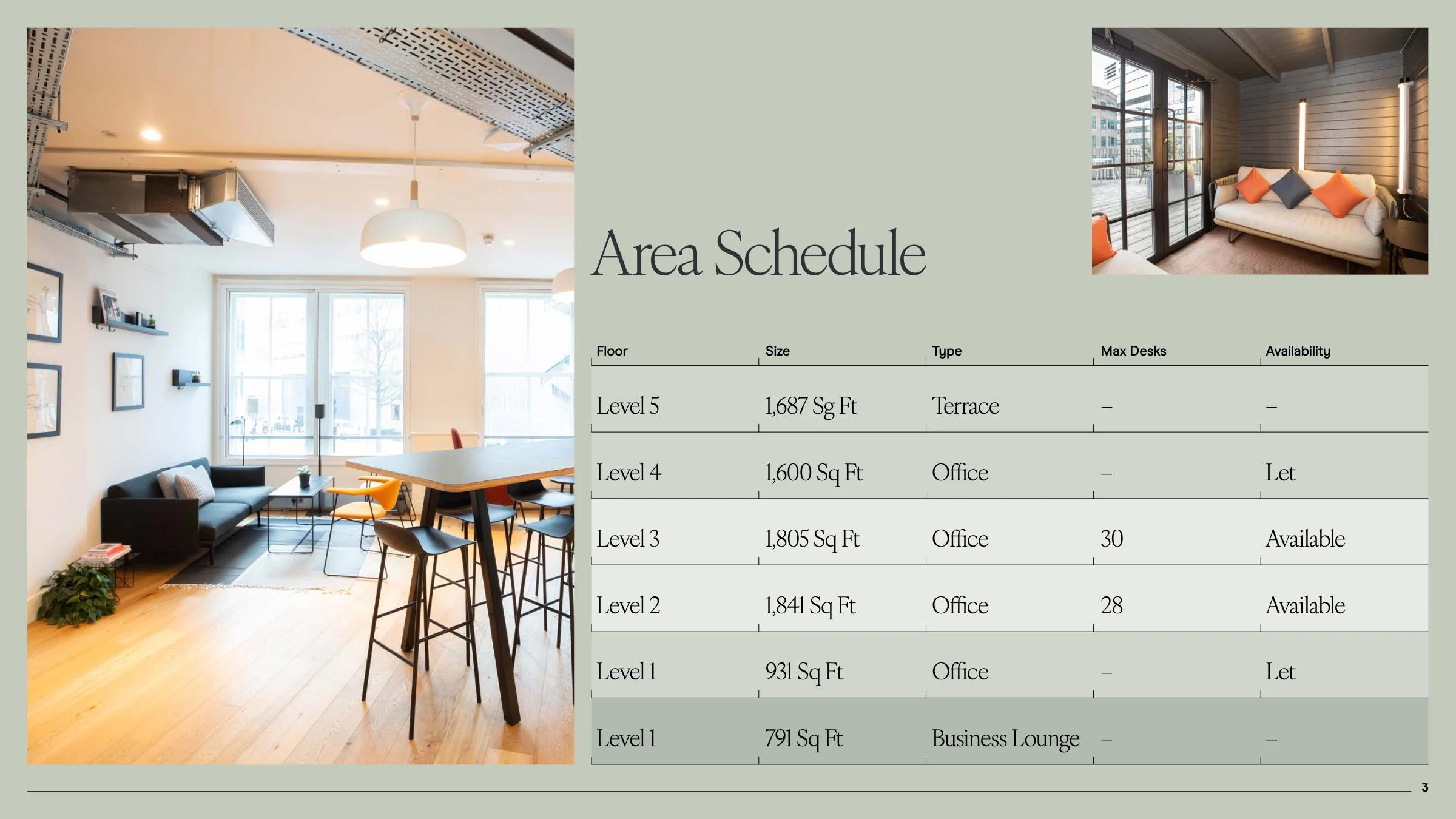 18-20 Appold Street brochure, page 3