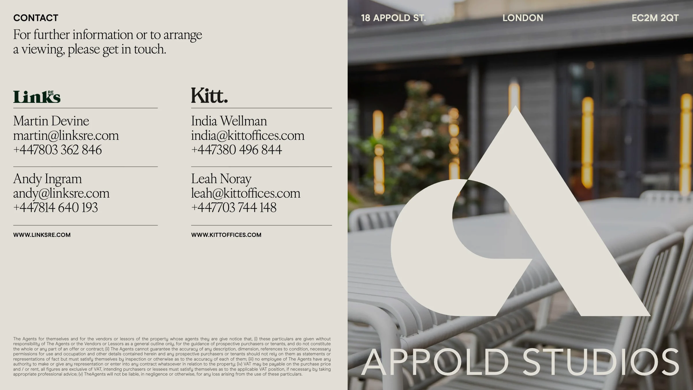 18-20 Appold Street brochure, page 14