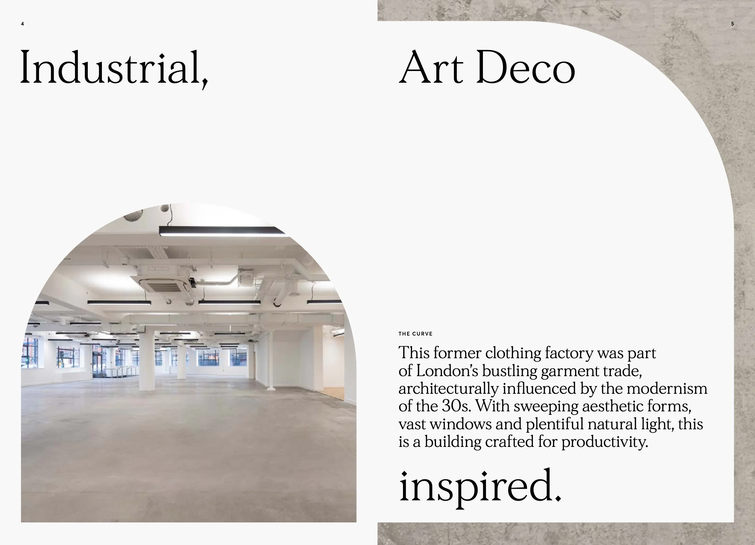The Curve, Old Street brochure, page 4